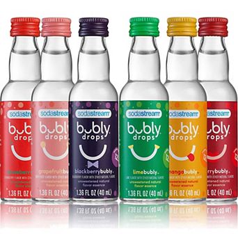 SodaStream 6 pc Bubly Drops Variety Pack