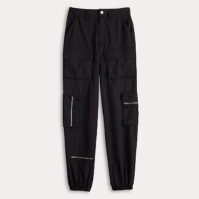 Juniors' Harper & Ivy Cargo Pants With Zipper