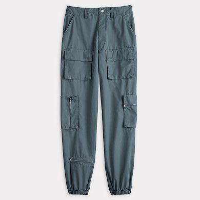 Juniors' Harper & Ivy Cargo Pants With Zipper