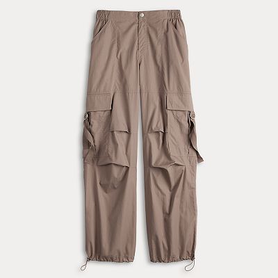 Juniors' Harper & Ivy Cargo Pants With Knee Pleats