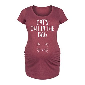 Maternity Cat's Outta The Bag Graphic Tee