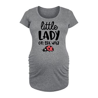 Maternity Little Lady Ladybug Graphic Tee