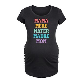 Maternity Mother Languages Graphic Tee