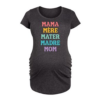 Maternity Mother Languages Graphic Tee