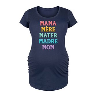 Maternity Mother Languages Graphic Tee