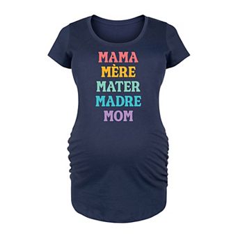 Maternity Mother Languages Graphic Tee