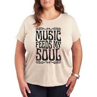 Plus Music Feeds My Soul Graphic Tee
