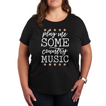 Plus Play Me Some Country Music Graphic Tee