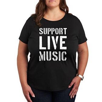 Plus Support Live Music Graphic Tee