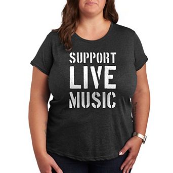 Plus Support Live Music Graphic Tee