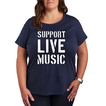 Plus Support Live Music Graphic Tee