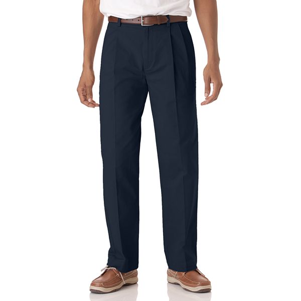 Men's Chaps Pleated Twill Chino Pants