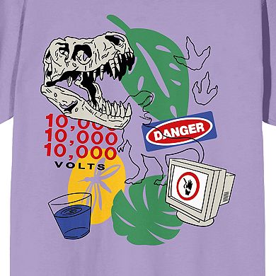 Juniors' Bioworld Jurassic Park Collage Short Sleeve Graphic Tee