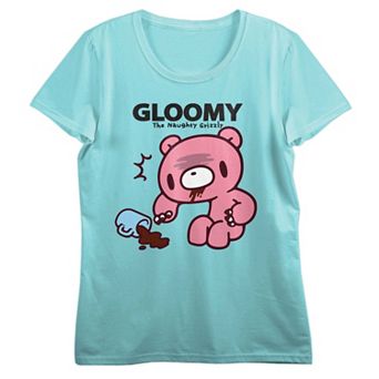 Juniors' Bioworld Gloomy Bear Spilled Coffee Short Sleeve Graphic Tee