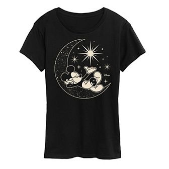 Disney's Mickey Mouse Plus Celestial Moon Graphic Tee