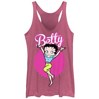 Juniors' Betty Boop Is A Doll Tri-Blend Racerback Graphic Tank Top