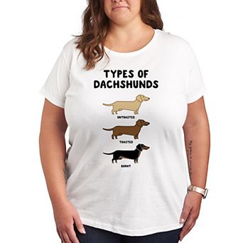 Plus Types Of Dachshunds Graphic Tee