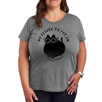 Plus No Desire To Fit In Graphic Tee