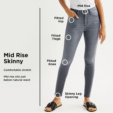 Women's Sonoma Goods For Life® Mid Rise Skinny Jeans