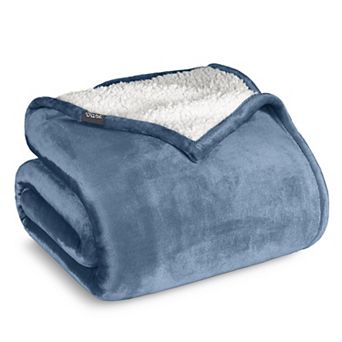 Bare Home Sherpa Fleece Throw Blanket