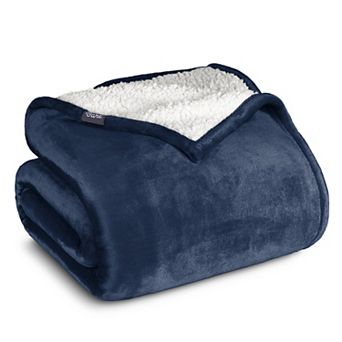 Bare Home Sherpa Fleece Throw Blanket
