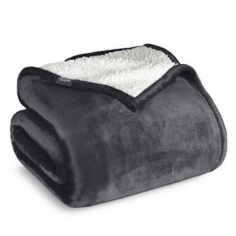 Bare Home Sherpa Fleece Throw Blanket