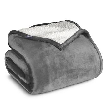 Bare Home Sherpa Fleece Throw Blanket