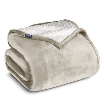 Bare Home Sherpa Fleece Throw Blanket