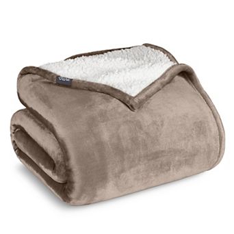 Bare Home Sherpa Fleece Throw Blanket