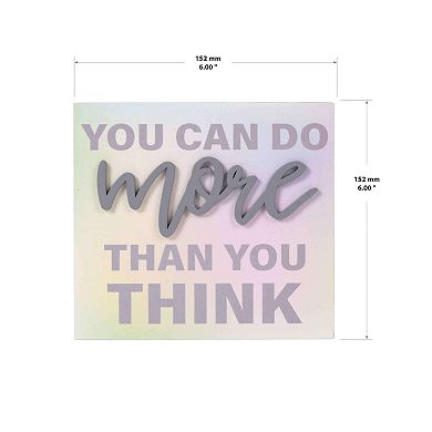 You Can Do More Than You Think Inspirational Caption Box Table Decor
