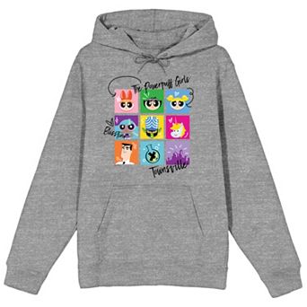 Juniors' Bioworld Powerpuff Girls Portrait Squares Graphic Hoodie
