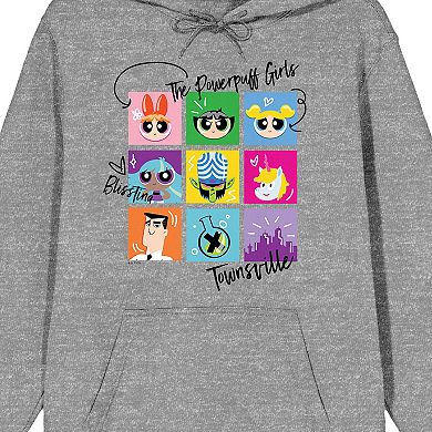 Juniors' Bioworld Powerpuff Girls Portrait Squares Graphic Hoodie