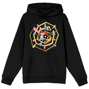 Juniors' Bioworld Powerpuff Girls Superpowered Star Graphic Hoodie