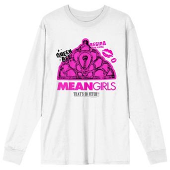Juniors' Mean Girls Queen Bee Crown Long Sleeve Graphic Tee