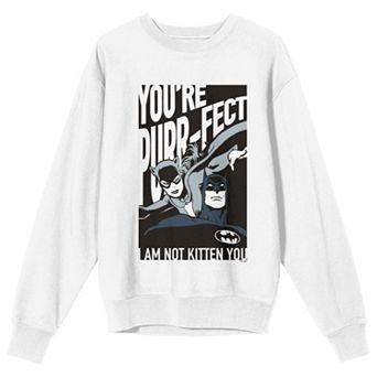 Juniors' DC Comics Batman You're PurrFect Long Sleeve Graphic Tee