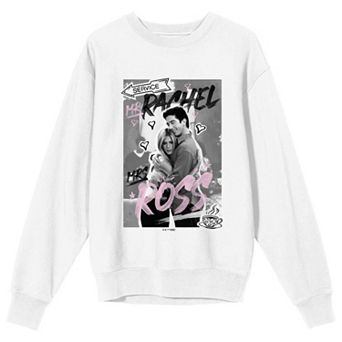 Juniors' Friends TV Rachel & Ross Long Sleeve Graphic Tee