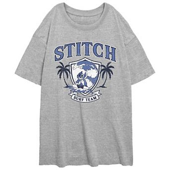 Disney's Lilo & Stitch Surf Team Juniors' Oversize Graphic Tee