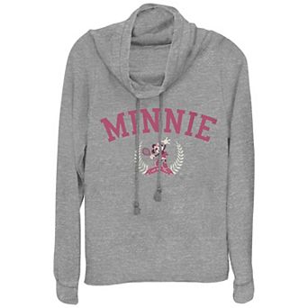 Disney's Minnie Mouse Tennis Player Juniors' Cowlneck Graphic Lightweight Long Sleeve