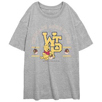 Disney's Winnie The Pooh Hundred Acre Wood Juniors' Oversize Graphic Tee