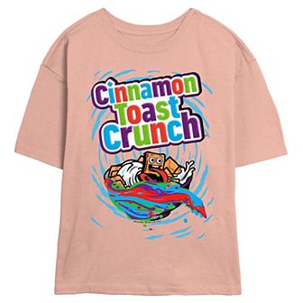 Juniors' Cinnamon Crunch Toast Skimmer Graphic Tee