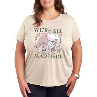 Disney's Alice in Wonderland Cheshire Cat Plus All Mad Graphic Tee