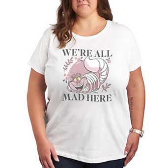 Disney's Alice in Wonderland Cheshire Cat Plus All Mad Graphic Tee