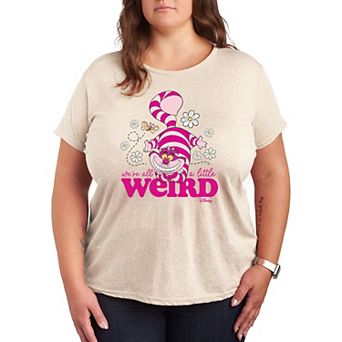 Disney's Alice in Wonderland Cheshire Cat Plus Little Weird Graphic Tee