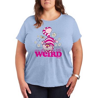 Disney's Alice in Wonderland Cheshire Cat Plus Little Weird Graphic Tee