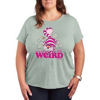 Disney's Alice in Wonderland Cheshire Cat Plus Little Weird Graphic Tee