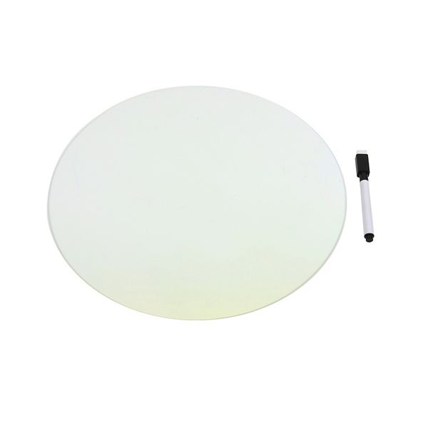 Iridescent Ombre Circle Dry Erase Board with Marker