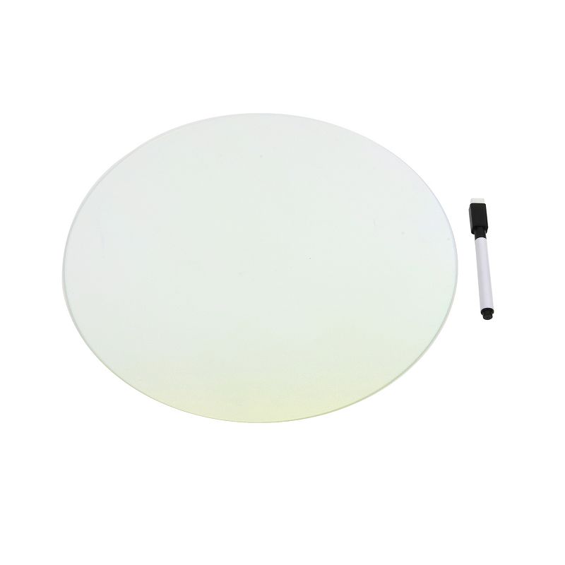 Iridescent Ombre Circle Dry Erase Board with Marker, Irredescent pack of 3