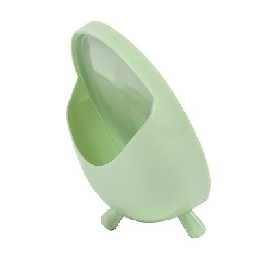 Mini Desktop Mirror with Back Storage Slot Table Decor