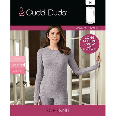 Women's Cuddl Duds® Soft Knit Long Sleeve Crew Top