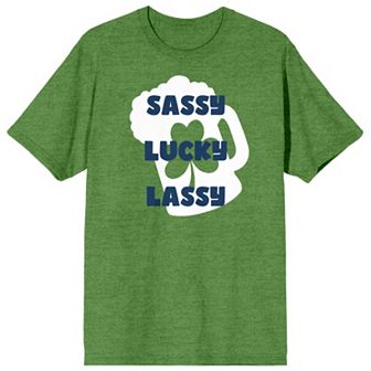 Juniors' St. Patrick's Day Sassy Lucky Graphic Tee